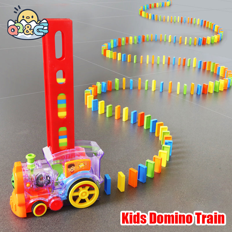 Juguete Tren Dominó Luces Sonido 60 Pcs