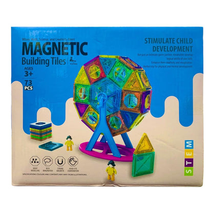 Juego Magnético Bloques Didáctico 73 Pcs