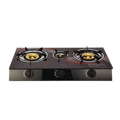 Cocina de Gas Vidrio Templado Platos